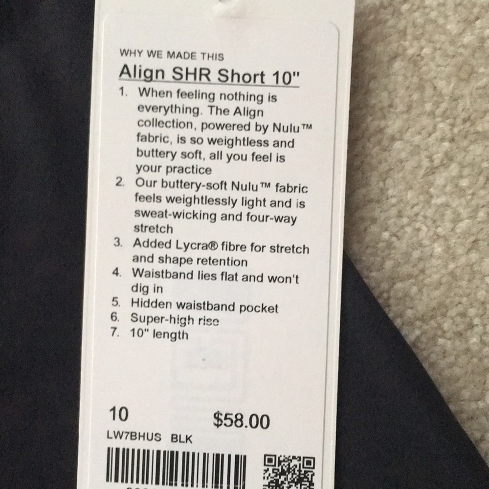 Align short, 10” - Picture 2 of 2